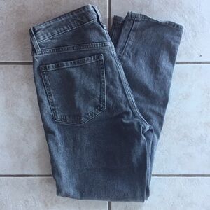 Old Navy women's gray straight leg button fly jeans size 6